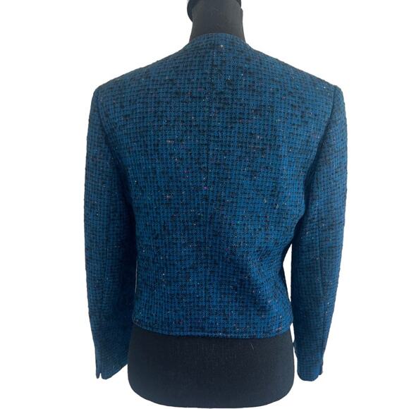 Pendleton Tweed Wool Office Career Suit Blazer Jacket Size 6 - Picture 5 of 9